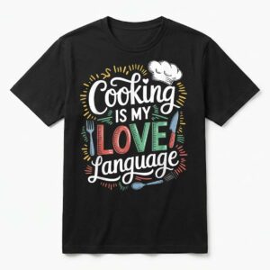 Cooking Is My Love Language, Culinary Chef And Kitchen Cook T-Shirt