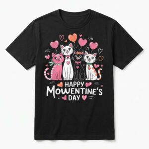 Cat Lover Kitten Happy Valentine Day T-Shirt