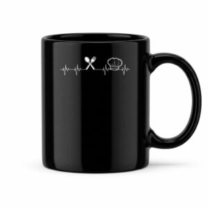 Chef Heartbeat Funny Culinary Chef Gift Cooking Lover Mug
