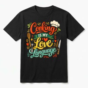 Cooking is My Love Language Funny Chef Quote T-Shirt