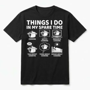 Things I Do in My Spare Time Funny Cooking Chef T-Shirt