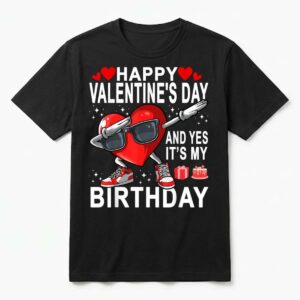 Valentine Birthday  Born on Valentines Day T-Shirt